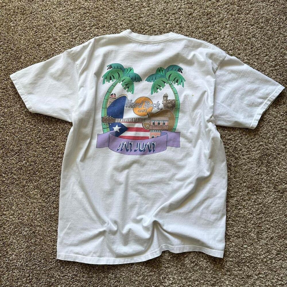 Vintage Heavy Cotton Faded Worn Hard Rock Cafe Tee Shirt